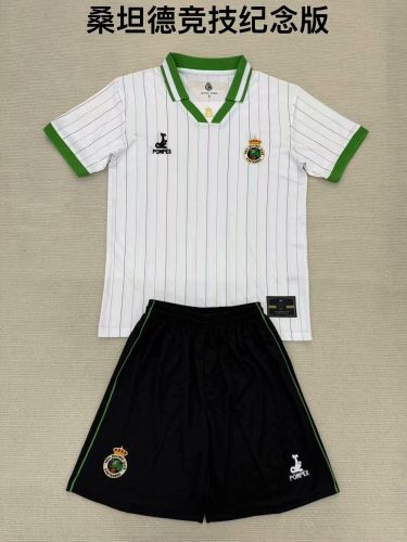 Adult Uniform 2025-2026 Racing de Santander 112th Anniversary Soccer Jersey Shorts Men's Football Kit