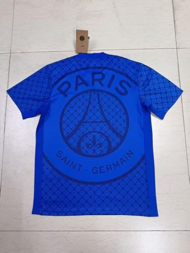 Fan Version 2025-2026 PSG Blue Soccer Training Jersey Paris Football Maillot