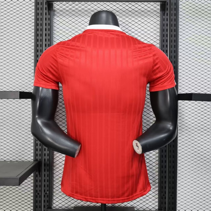 2025 AD Soccer Training T-shirt Red Casual Football Shirt