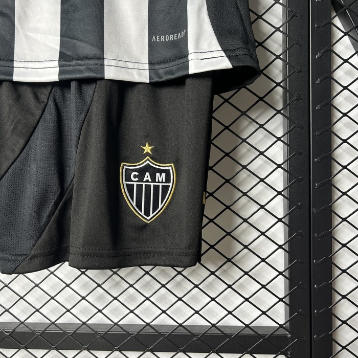 Youth Uniform Kids Kit Atletico Mineiro 2025-2026 Home Soccer Jersey Shorts Child Football Set