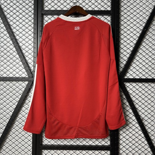 Long Sleeve 2025-2026 Sport Club Internacional Home Soccer Jersey Football Shirt