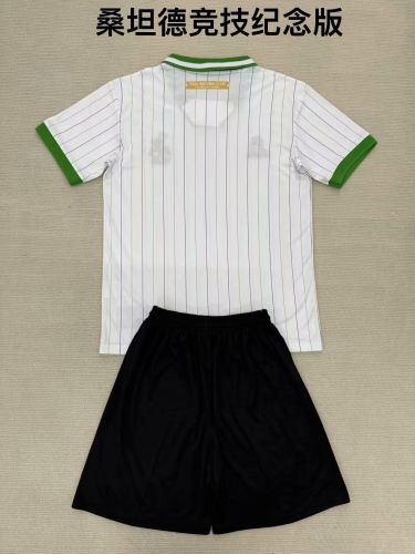 Adult Uniform 2025-2026 Racing de Santander 112th Anniversary Soccer Jersey Shorts Men's Football Kit