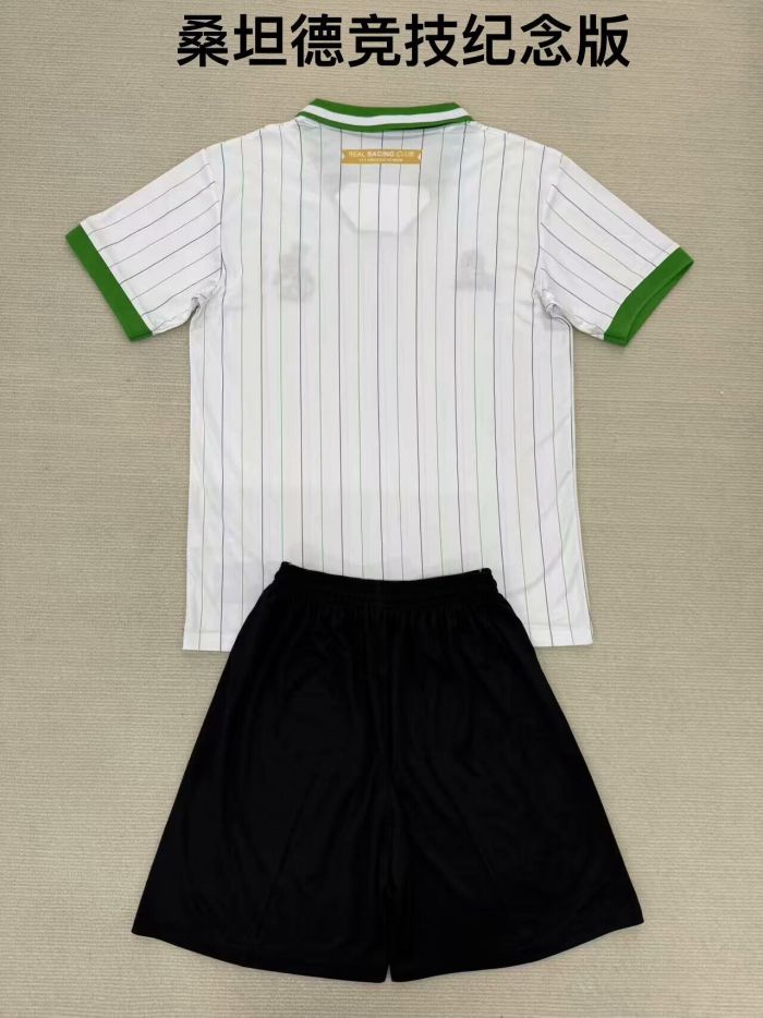 Adult Uniform 2025-2026 Racing de Santander 112th Anniversary Soccer Jersey Shorts Men's Football Kit