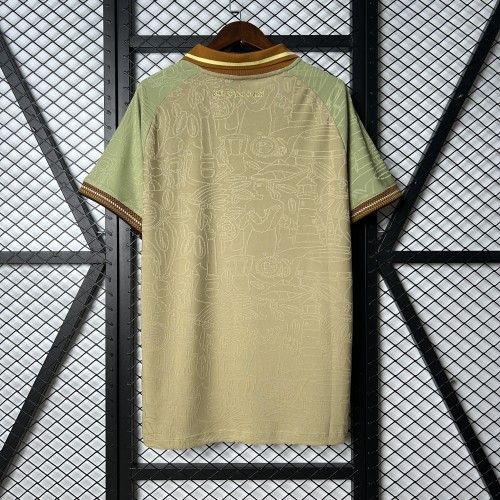 Fan Version 2025-2026 Bahia Beige Special Edition Soccer Jersey Football Shirt