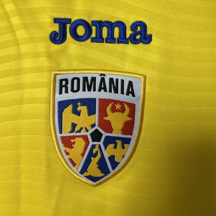 Fan Version 2025 Romania Home Soccer Jersey Football Shirt