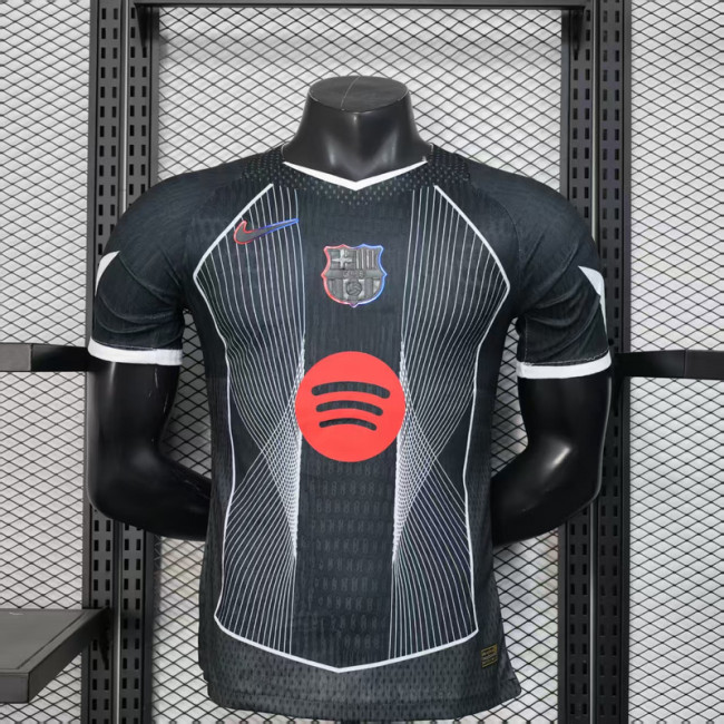 Barca Camisetas de Futbol Player Version 2025-2026 Barcelona Grey Special Edition Soccer Jersey