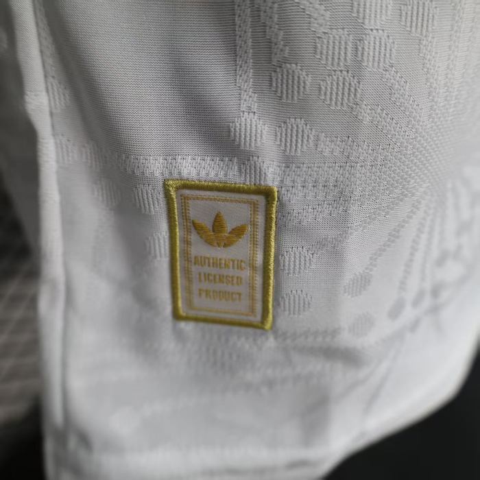 Player Version Long Sleeve 2025 Mexico White/Gold Special Edition Soccer Jersey Adulto Camiseta de Futbol