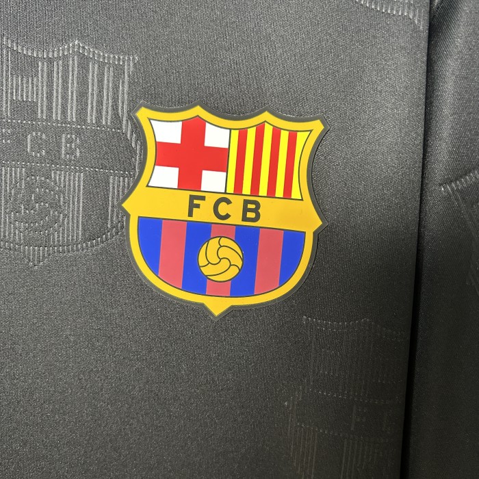 Barca Camisetas de Futbol Fans Version 2025-2026 Barcelona Black Special Edition Soccer Jersey