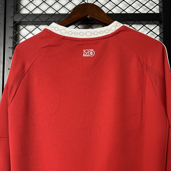 Long Sleeve 2025-2026 Sport Club Internacional Home Soccer Jersey Football Shirt