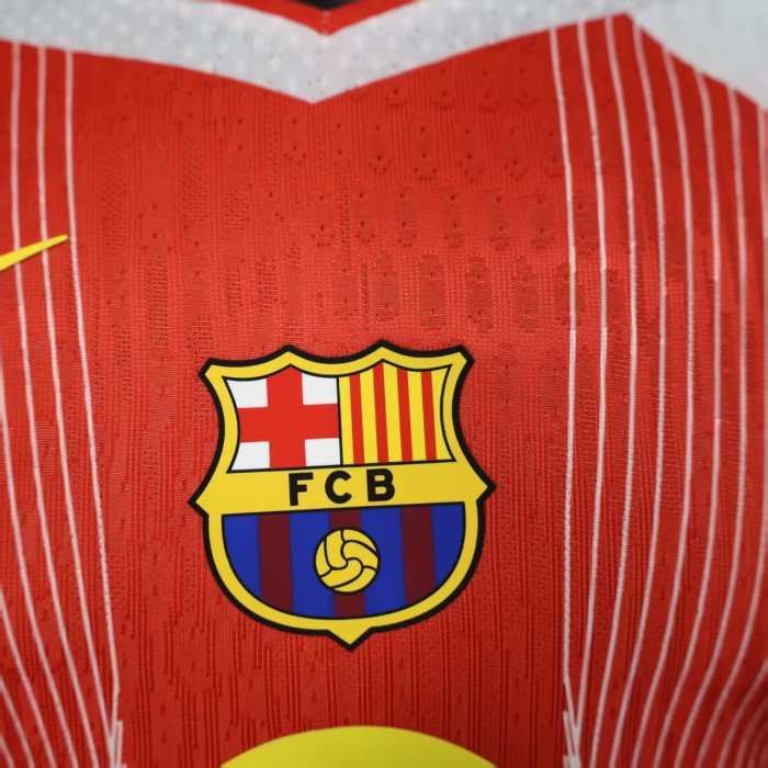 Barca Camisetas de Futbol Player Version 2025-2026 Barcelona Red Special Edition Soccer Jersey