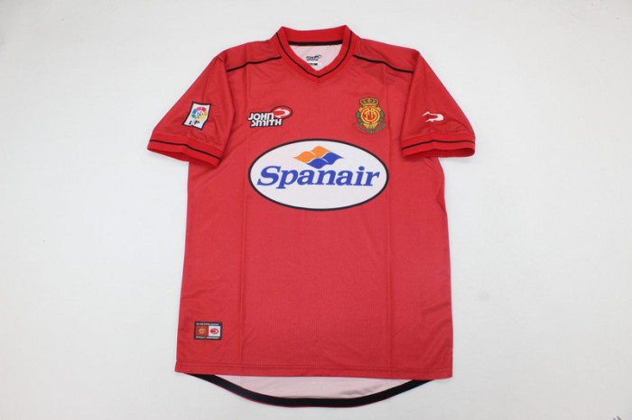 with LFP Patch Retro Jersey 2000-2001 Mallorca IBAGAZA 10 Home Soccer Jersey Vintage Football Shirt