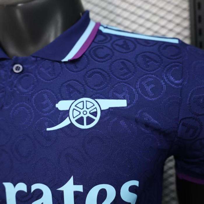 Player Version 2025-2026 Arsenal Blue Special Edition Footbal Shirt Soccer Jersey