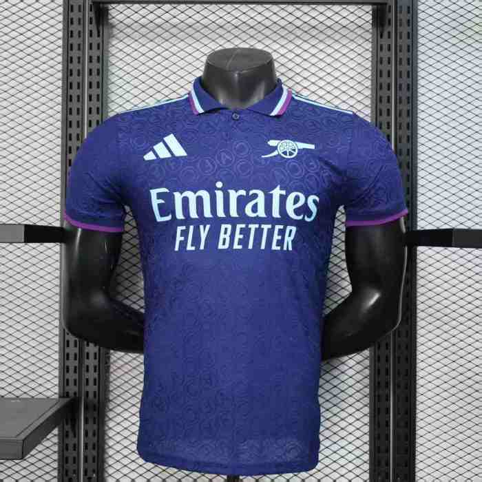 Player Version 2025-2026 Arsenal Blue Special Edition Footbal Shirt Soccer Jersey