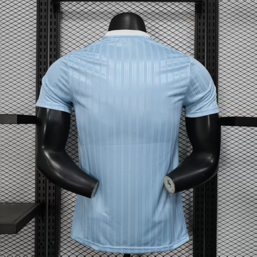 2025 AD Soccer Training T-shirt Light Blue Casual Football Shirt