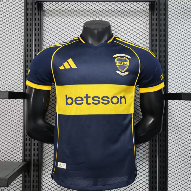 Player Version 2025-2026 Boca Juniors Home Soccer Jersey Football Shirt