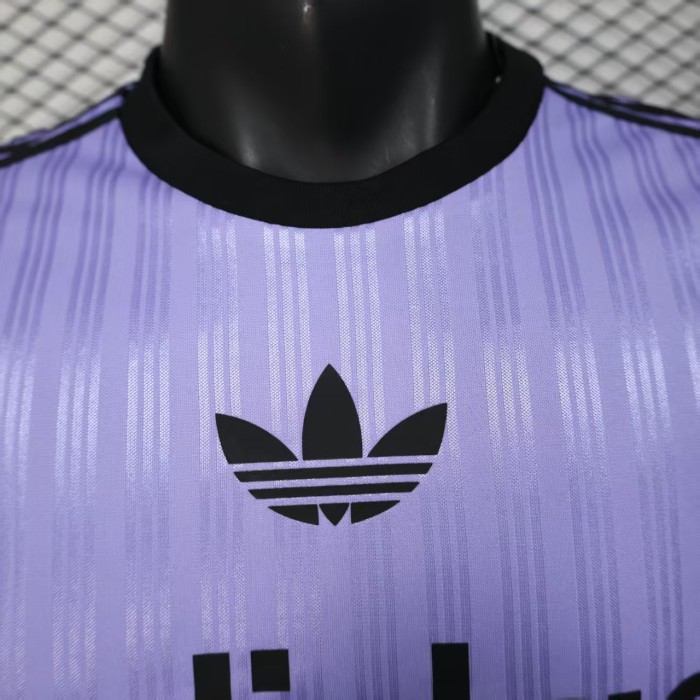 2025 AD Soccer Training T-shirt Casual Purple Football Shirt