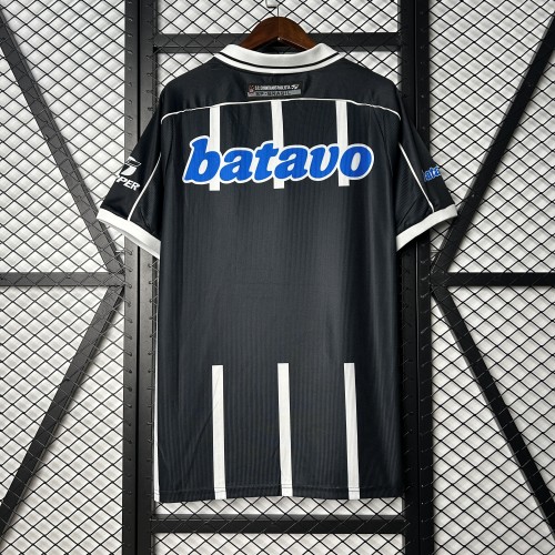 Retro Jersey 1999-2000 Corinthians Away Black Soccer Shirt Vintage Soccer Jersey