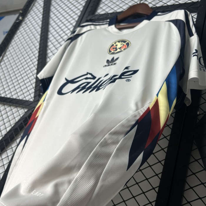 Fan Version 2025-2026 Club America Aguilas White Soccer Training Jersey Football Shirt
