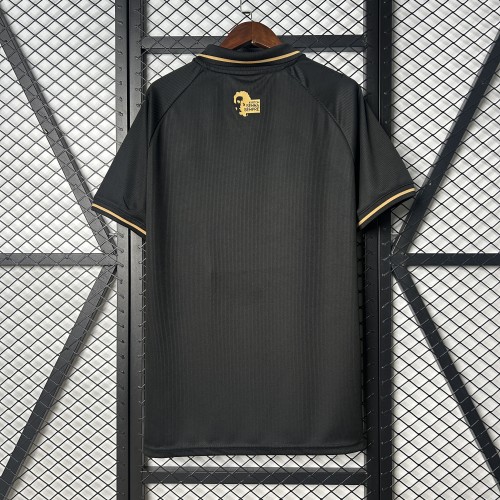 Fan Version 2025-2026 G.D. Estoril Praia Black Soccer Jersey Football Shirt