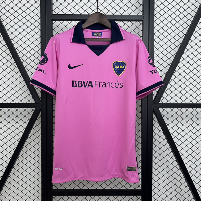 Retro Jersey 2013-2014 Boca Juniors Away Pink Soccer Jersey Vintage Football Shirt
