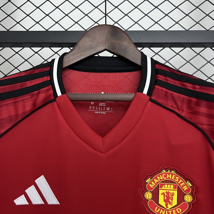 Fans Version 2025-2026 Manchester United Home Soccer Jersey Man United Football Shirt