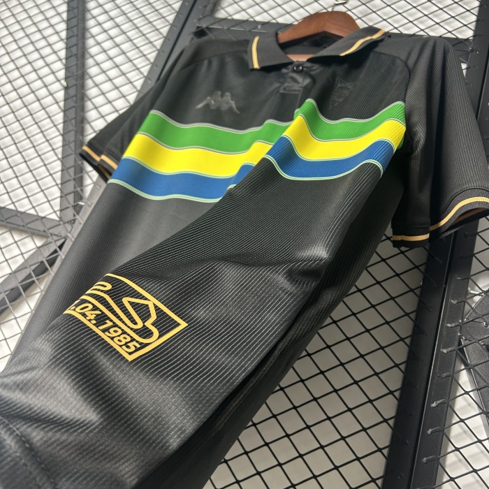 Fan Version 2025-2026 G.D. Estoril Praia Black Soccer Jersey Football Shirt