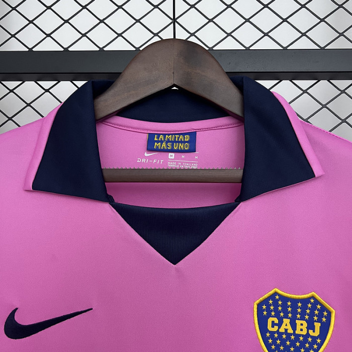 Retro Jersey 2013-2014 Boca Juniors Away Pink Soccer Jersey Vintage Football Shirt