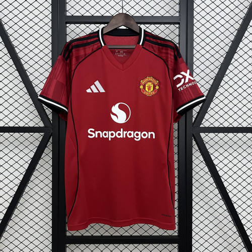 Fans Version 2025-2026 Manchester United Home Soccer Jersey Man United Football Shirt