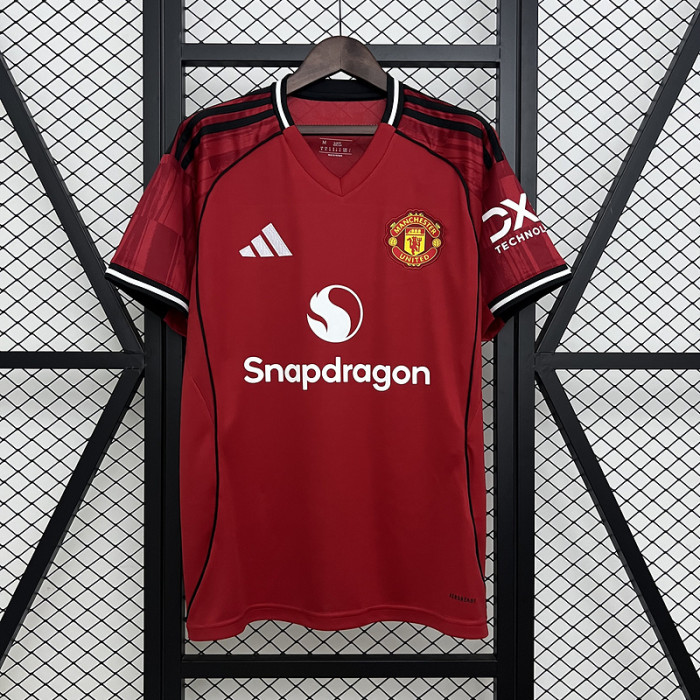 Fans Version 2025-2026 Manchester United Home Soccer Jersey Man United Football Shirt
