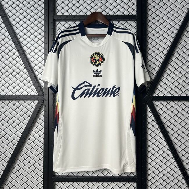 Fan Version 2025-2026 Club America Aguilas White Soccer Training Jersey Football Shirt