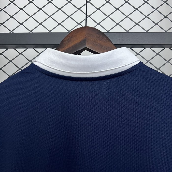 Long Sleeve Retro Jersey 2014 France Home Soccer Jersey Vintage Football Shirt