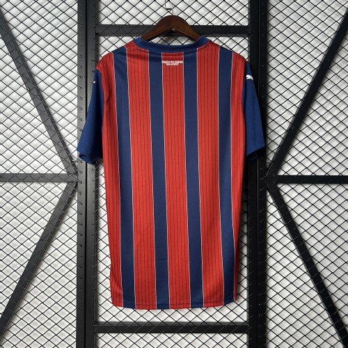 Fan Version 2025-2026 Bahia Away Blue/Red Soccer Jersey Football Shirt