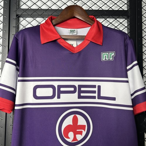 Retro Jersey 1983-1984 Fiorentina Home Soccer Jersey Vintage Florence Football Shirt