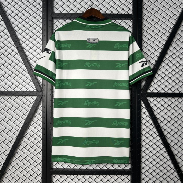 Retro Jersey 1999-2000 Sporting Lisbon Home Soccer Jersey Vintage Football Shirt