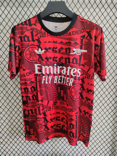 Fan Version Arsenal 2025-2026 Red Soccer Training Jersey Football Pre-match Shirt