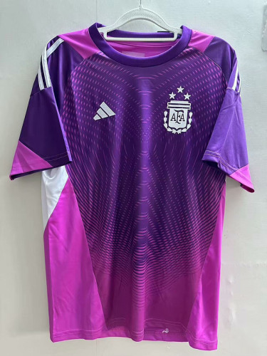 Fan Version Argentina 2025 Purple Goalkeeper Soccer Jersey Football Shirt