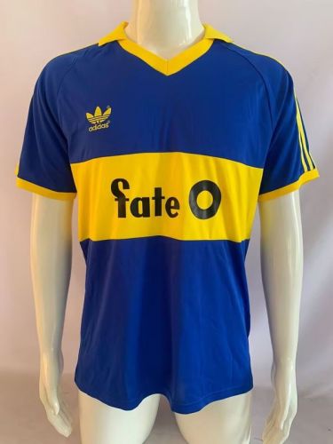 Retro Jersey 1986-1988 Boca Juniors Home Soccer Jersey Vintage Football Shirt