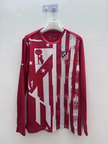 Long Sleeve 2025-2026 Atletico Madrid Red Soccer Training Jersey Football Shirt