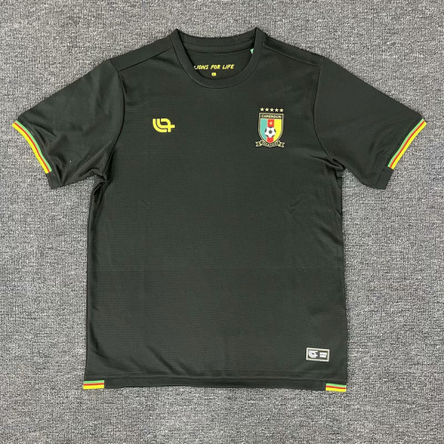 Fan Version 2025 Cameroon Black Soccer Training Jersey Cameroun Football Shirt