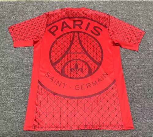 Fan Version 2025-2026 PSG Red Soccer Training Jersey Paris Football Maillot