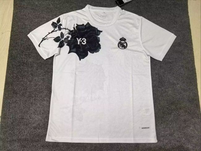 Fans Version 2025-2026 Y-3 Real Madrid White Soccer Jersey Real Football Shirt
