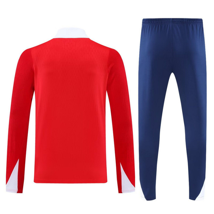 2025-2026 PSG Red Soccer Training Sweater and Pants Paris Football Kit