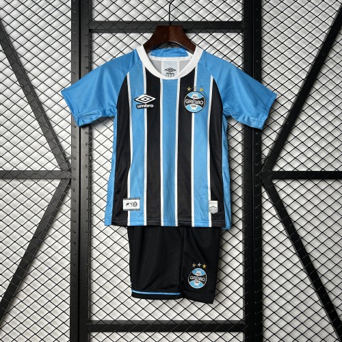 Youth Uniform Kids Kit Gremio 2025-2026 Home Soccer Jersey Shorts Child Football Set