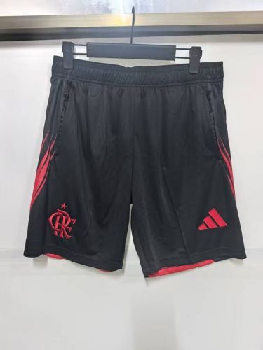2025-2026 Flamengo Away Black Soccer Shorts Football Shorts