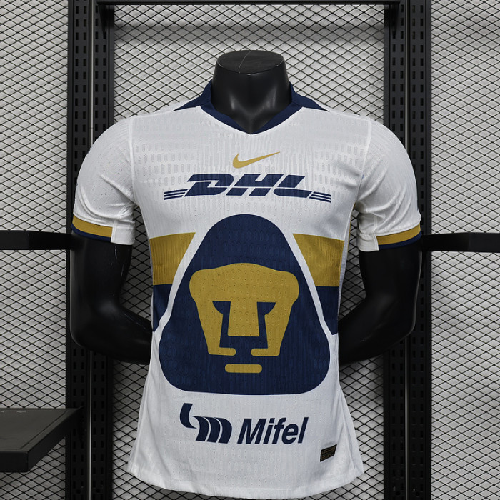 Player Version 2025-2026 Tigres UANL Away White Soccer Jersey Football Shirt