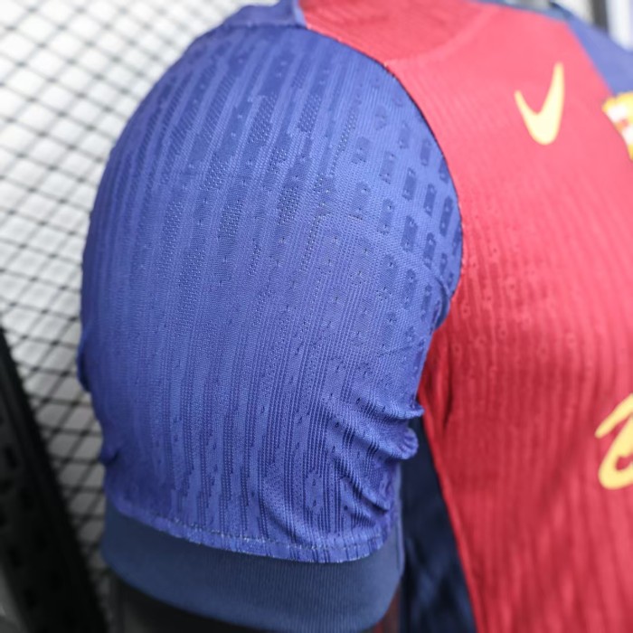 Barca Camisetas de Futbol Player Version 2024-2025 Barcelona Travis Scott Home Soccer Jersey