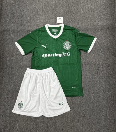 Adult Uniform 2025-2026 Palmeiras Home Soccer Jersey Shorts Men's Football Kit
