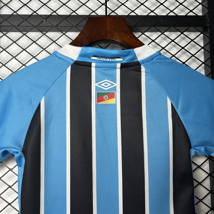 Youth Uniform Kids Kit Gremio 2025-2026 Home Soccer Jersey Shorts Child Football Set