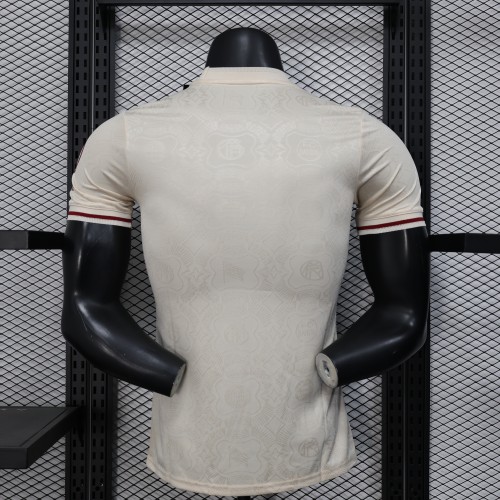 Player Version 2024-2025 Bayern Munich 125th Anniversary Soccer Jersey Bayern Munchen Beige Football Shirt