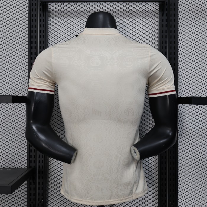 Player Version 2024-2025 Bayern Munich 125th Anniversary Soccer Jersey Bayern Munchen Beige Football Shirt